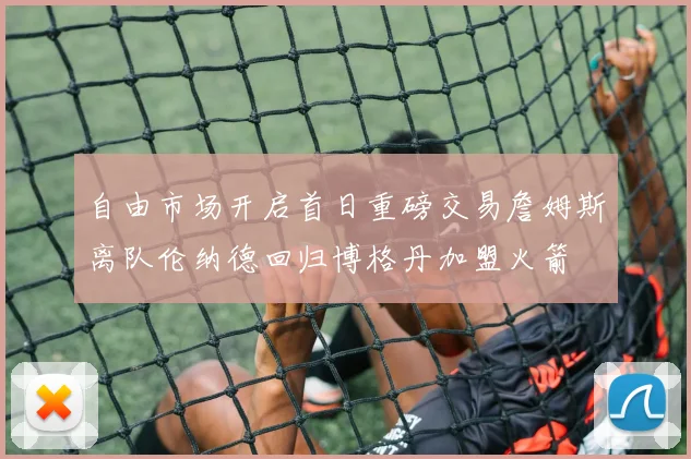 自由市场开启首日重磅交易詹姆斯离队伦纳德回归博格丹加盟火箭